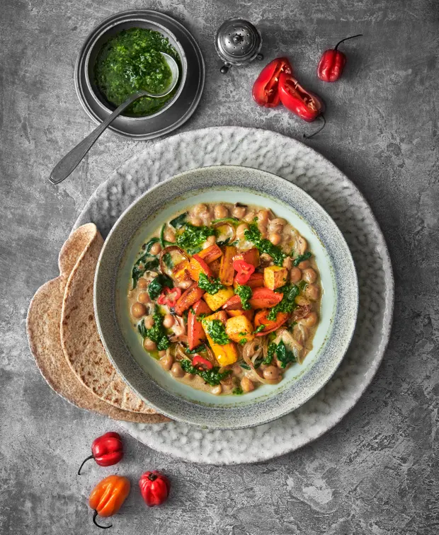 Coconut chickpea curry